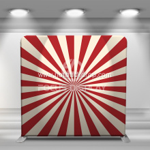 Stripe backdrop tension fabric frame tube banner